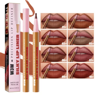 Matte Liquid Lip Liner Waterproof Quick Drying Long Lasting Non Stick Cup