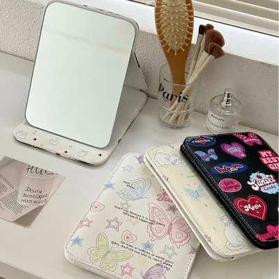 Wholesale Pocket Mirror with Charms Travel Customizable Compact Mirror