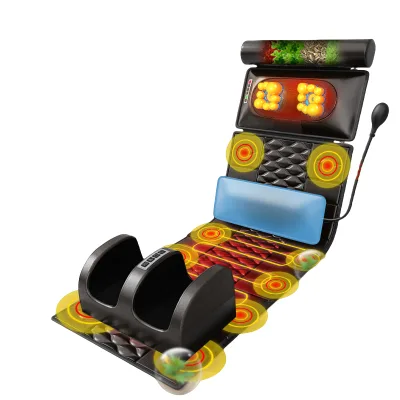OEM Portable Neck Back Foot Kneading Seat Vibration Massage Home Electric Massaging Cushion Heated
