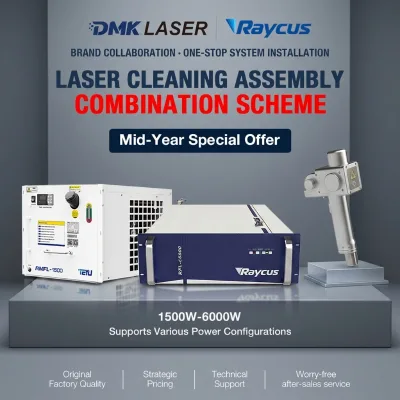 Industrial Handheld Laser Rust Removal Three-piece Package Raycus CE Laser Source,SUP Cleaning Head, Teyu Water Chiller Hot Sale