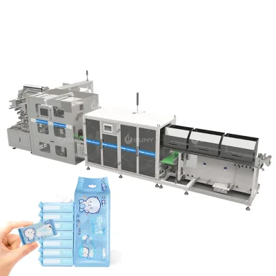 Custom Logo CE Approval Production Machine Line for Biodegradable Fiber Unscented Natural Mini Wet Wipes for Baby Cleaning