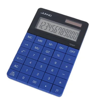 Factory Price 12-Digit Solar Calculator Creative Design School Students Common Use With Colorful Design