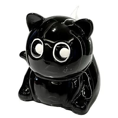 Cute Black Cat Tissue box Cover, Home Living Room Decorative Ceramic  Facial Paper Tissue Box Holder & Dispenser