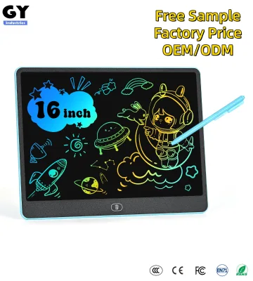LCD Writing Tablet for Kids 16 Inch Colorful Doodle Board Drawing Tablet Toddler Educational Learning Toy Gift Battery Included