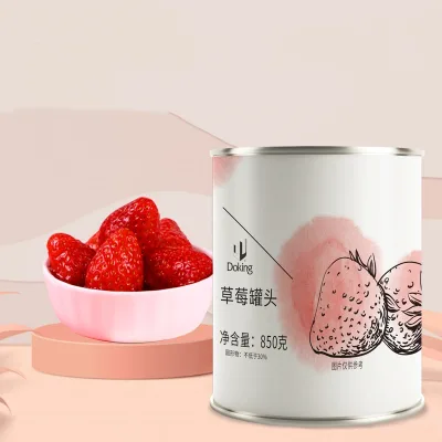 Doking Delicious Fresh Ready-to-eat Can Be Used to Make Drinks and Cakes Boba Tea Ingredients Strawberry Canned