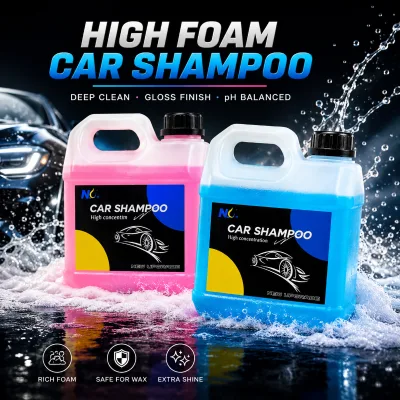 Wholesale Concentrated Car Wash Shampoo Auto Wax Liquid Cleaner with 1:100 Dilution Ratio and Custom Fragrance