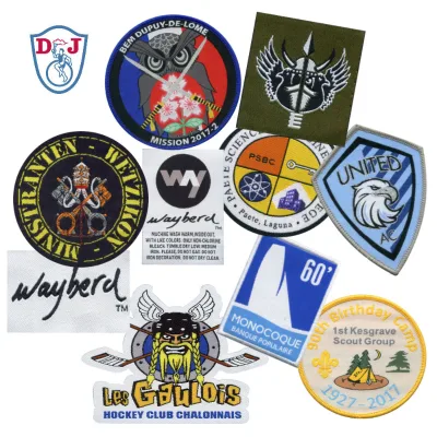 Custom Designed Woven Labels Logo Patch Badges