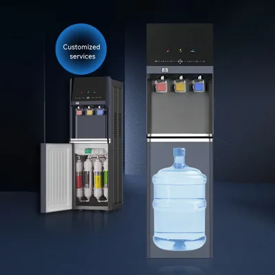 Freestanding Top Load Electric Hot Warm Cold Cooler Dual Cooling 5 Stage UF RO Dual Supply for Household & Hotel Use
