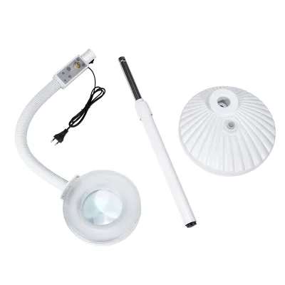 LED Illuminated Magnifier Magnifying Lamp Mobile with Detachable Plastic Base