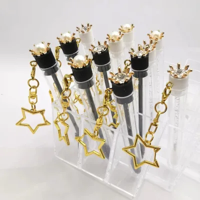 Hot Sell Crown Mascara Spoolie Brush With Tube With Wand Eyelash Spoolies Brushes Eyelash With Tube Spoolie Brush With Keyring