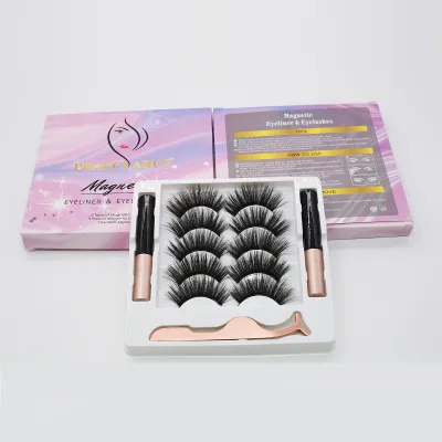 China Supplier Waterproof Liquid Magnetic Eyelash Set Magnetic Eyelashes with Applicator