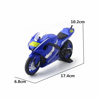 Children's Toy Simulation Sound and Light Box 1/12 Alloy Model Motorcycle Diecast Toy Vehicles