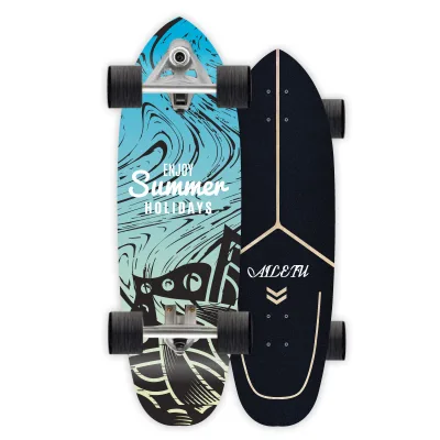 Fashion Maple Land Surfboard Shock Absorption Surf Skateboard Freestyle Riding