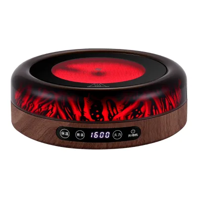 1600W 220V 800W 110V  Electric Tea Stove Touch Control LED Display Boil Tea Keep Warm Wood Grain Housing Infrared Tea Cooker