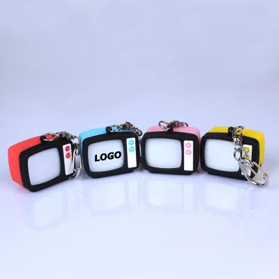 LED Sound Light TV Screen DIY Simulation Keychain Toy Gift