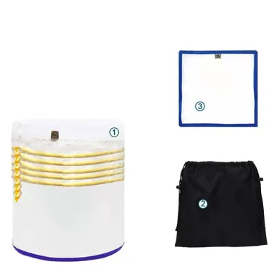 5 Gallon 5 Bags Herb All Mesh Filter Bags White Bubble Bags