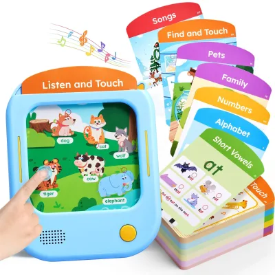 Sound Toys Flash Cards Machine Toddlers Educational Learning Enlightenment Interactive Toy For Kids Gifts