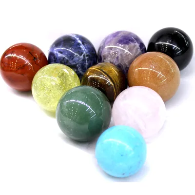 Natural Gemstone Crystals Wholesale Bulk High Quality Natural1.6 cm 2cm Crystal Sphere