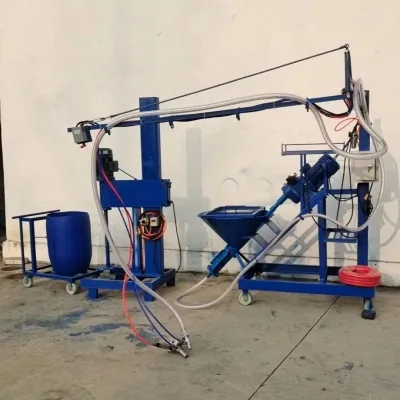 Stable Running Auto Screw GRC Spraying Machine GFRC Mortar Sprayer Cement Coating Gear for Building Exterior Decoration Works