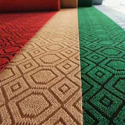 High Quality Reversible Velour Jacquard Floor Carpet Floral Polyester Non-Woven Latex for Picnics Manufacturer Direct Cheap