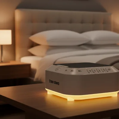 Hot White Noise Machine Soothing Baby Sleep Aid Portable Therapy White Sleep Sound Machines with Night Light and Bluetooth