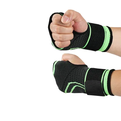 Gym Fitness Exercise Weightlifting Anti-slip Grip Workout Wrist Wraps Compression Wrist Sleeve Pain Relief Medical Wrist Brace