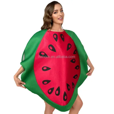 Halloween Carnival Party Cosplay Costume Funny Watermelon Fruit Mascot Costume for Adults