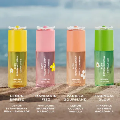 OEM ODM Private Label Liquid Body Fragrance Spray Multiple Fruit Floral Scents Long Lasting Fresh Scent Daily Body Care for