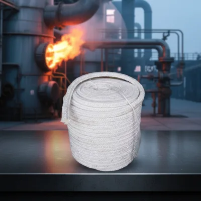 Ceramic Fiber Rope SS310 Wire Reinforced for Coke Oven Expansion Joint Packing Extreme Temp Seal Bulk Order