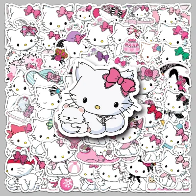 50PCS Hot Phone case Stickers Uv Printing All Cut Personalized Charmmy Kitty Stickers