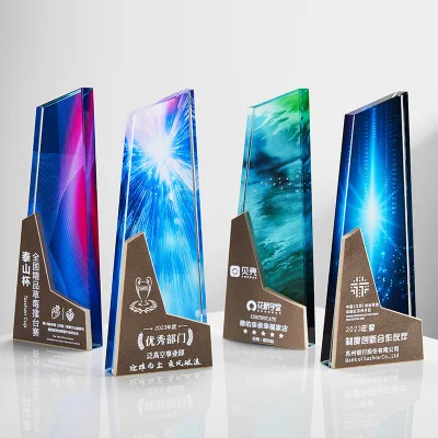 Honor of Crystal Souvenir Gifts Creative Marble Trophy Customized Crystal Trophy Engraved Marble Awards Trophy