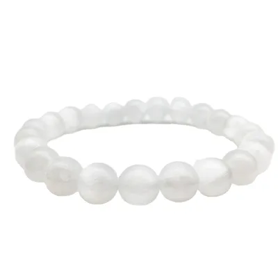 Wholesale High Quality Natural Selenite Bracelet Crystal Crafts Crystals Healing Stones for Women Gifts