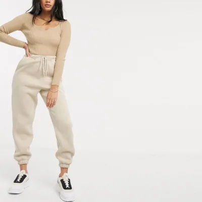 Private Label Sportswear Women Cotton Customised Ladies Oversize Sweatpants Joggers