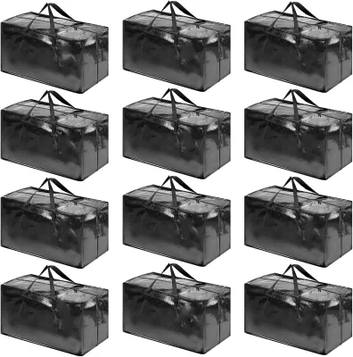 Moving Supplies Custom Design Extra Large Heavy Duty Backpack Straps Foldable Packing Pp Woven Moving Storage Bags