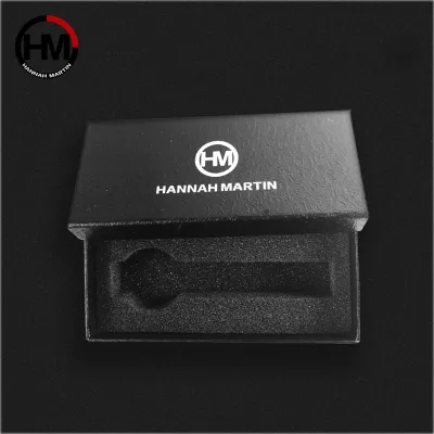 Cross-border E-commerce Rectangular Paper Watch Box Rose-pattern Black Wristwatch case Sponge Lining Boxes Sold Separately Watch