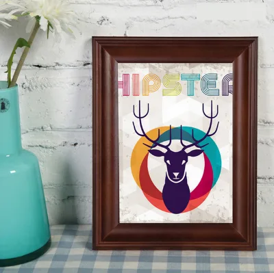6inch 7inch A4 Black Photo Frame Wood Picture Frame