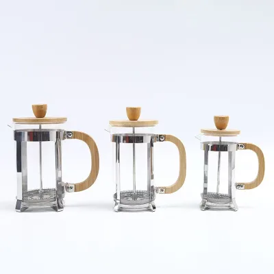 Easy to Use and Clean French Press Suitable for Coffee Tea Milk Foam French Press Coffee Maker Coffee French Press for Café