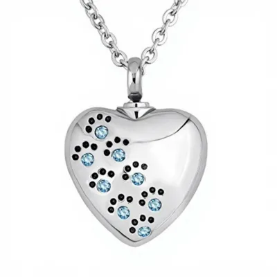 Urn Pet Cremation Ashes Jewelry Urn for Pet Cremation Ashes Keepsake Heart Paw Urn Necklace