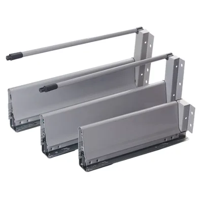 Furniture Box Slide Rail Kitchen Cabinet Soft Close Metal Box Drawer Slides