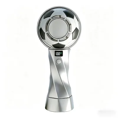 Soccer Fan Gift Portable Handheld Fan Football-Themed Neck-Hanging Mini Cooling Fan with Custom Logo Rechargeable ABS for Sport