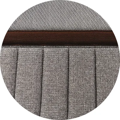 Light Grey & Brown Layered Tall Mattress Border Fabric (FP354)