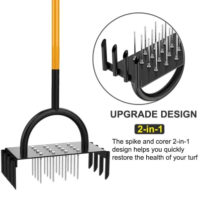 Backyard Frontyard Lawn Aerator Tools Kit with Spikes Painted Manufacturer Customization Accepted