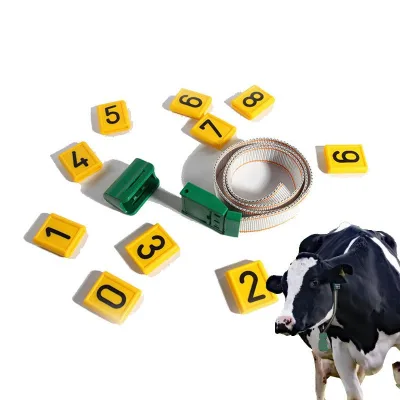 High Quality Cattle Neck Tags Numbered Animal Identification Adjustable Cow Collar Neck Strap for Sheep Cattle