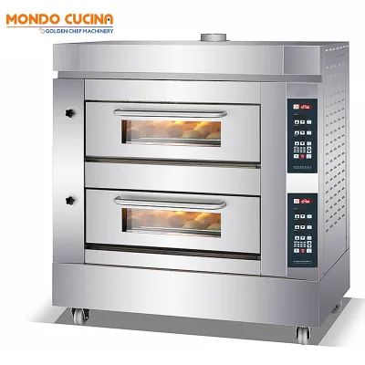 6 Tray Electric Control High Efficiency Gas Oven 2 Deck Pizza Oven Gas Commercial Bakery Oven Prices Commercial