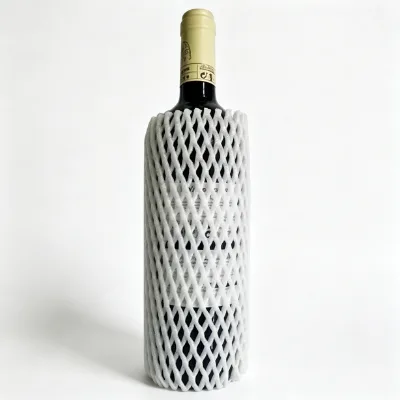 Protective EPE Foam Net for Wine Bottles, Shockproof Packaging Sleeve