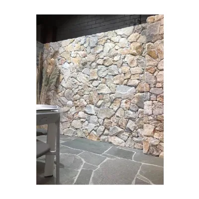 Random Format Natural Split Yellow Quartzite for Interior Exterior Wall