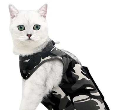 New Arrive Cat Clothing Camouflage Design Can Be Customized Anti-Licking Recovery Suit Cat Recovery Jumpsuit