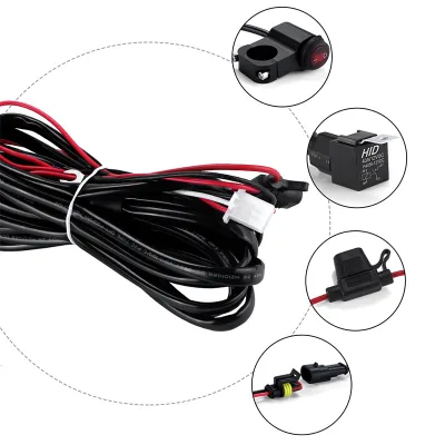 Automotive H4 Headlight Brightener Harness for Automobile Use