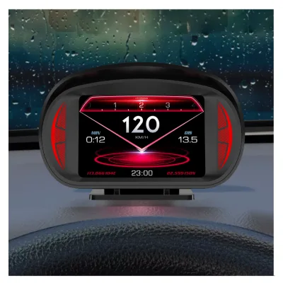 Factory Direct P2 Head up Display Smart Digital Meter OBD2 GPS Speedometer 100+PID Data Display Supports Demo Mode Fast Refresh
