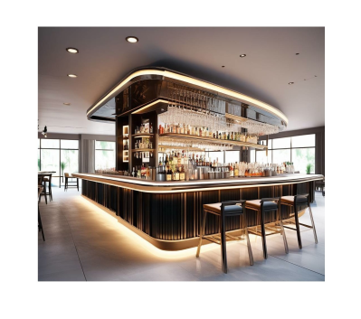 New Type Customized Bar Counter Station Milk Tea Service Cocktail Bar